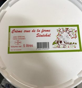 Creme Cru de la ferme Senechal - 5lt