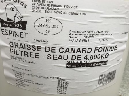 Eendenvet / Graisse de Canard fondue