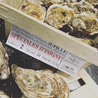 Oesters: Huitres sp&eacute;ciales d&#039;Isigny x 48 st