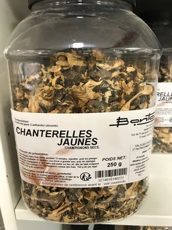 Chanterelles jaunes s&eacute;ch&eacute;es - gedroogd - secs