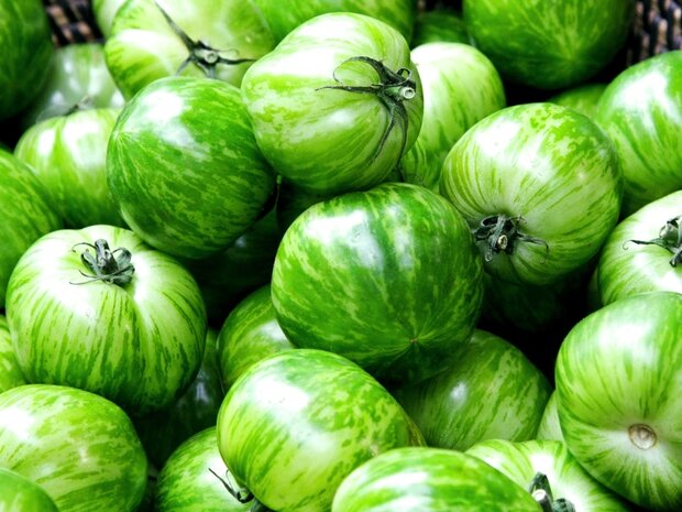 Tomate Verte Zebra - Les Saveurs de Chailly